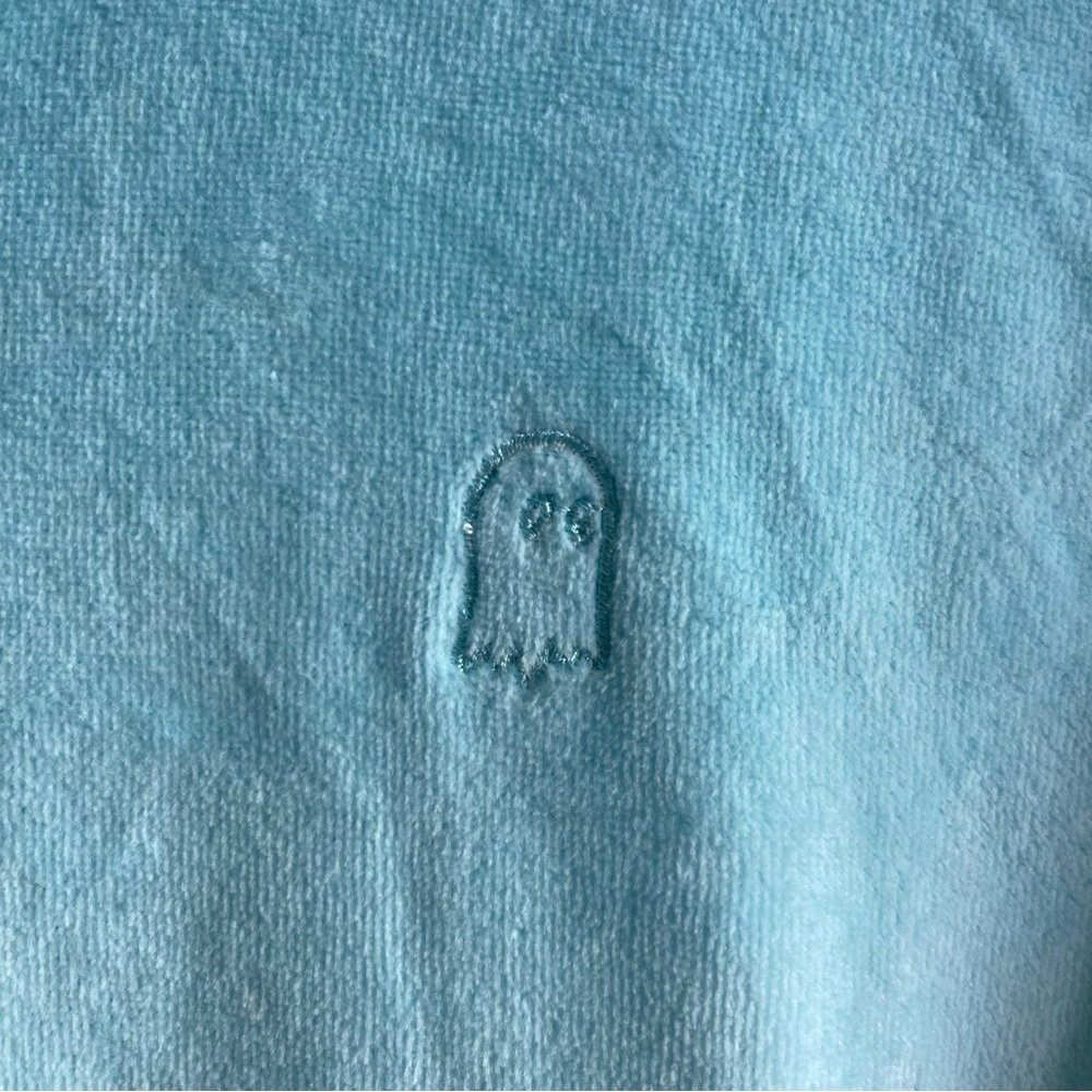 ✨RARE Lonely Ghost | Light Blue Y2K Rhinestone Velour Suit Jacket - Picture 6 of 16